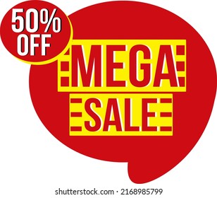 Big discount special sale banner template design. Super Sale, end of season special offer banner. mega sale vector illustration.