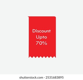 Big discount upto 70 percent Sale labels set vector template sale banner set big sale discount promotion marketing poster design for web and Social vector design