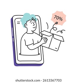 Big discount Vector Style Illustration 