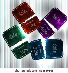 Big discounts. Vector illustration on sales and large discounts. Big sale