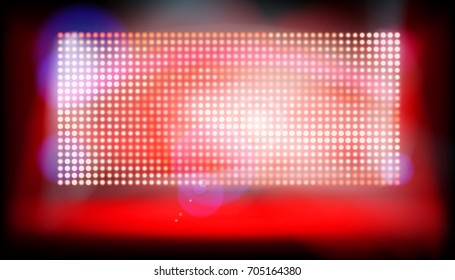 Big display screen. Vector illustration.