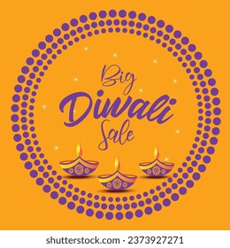 Big Diwali Sale offer Big Discount Promotion Template
