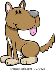 Big Dog Vector Illustration