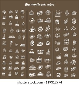 Big doodle set - cakes