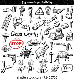 Big doodle set - construction tools