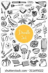 Big doodle set - Food & kitchen tools