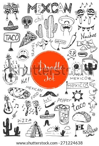 Big doodle set - Mexican