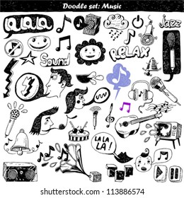 big doodle set - music