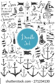 Big doodle set - Nautical