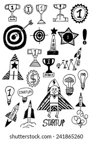 Juego de doodle grande - inicio, gran idea