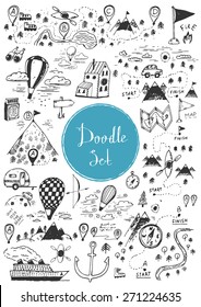 Big doodle set - Travel, camping