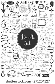 Big doodle set - Vintage elements