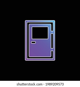 Big Door blue gradient vector icon