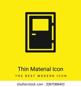 Big Door minimal bright yellow material icon