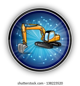 big dozer in the blue circle