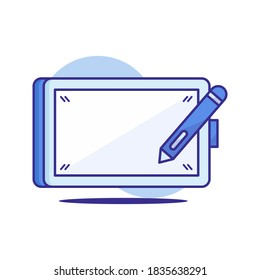 Big drawing tablet pro flat icon. ready to use for website, mobile app, presentation and any other projects.