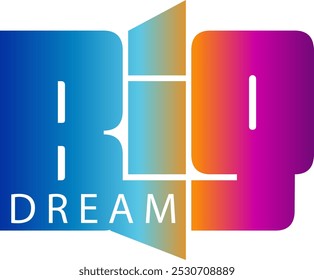 Big Dream Text, gradient color Big Dream Text