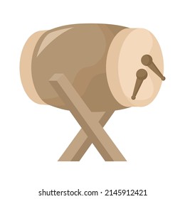 diseño de tambor grande sobre blanco