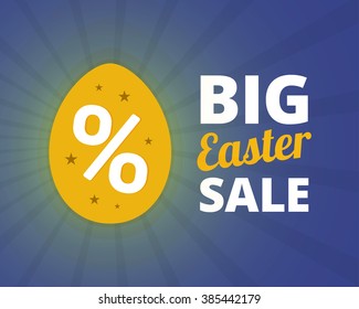 Big easter sale banner. 