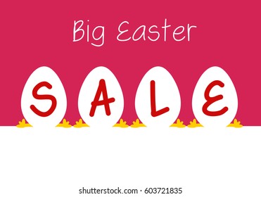 Big Easter Sale label