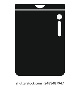 Big eco bag icon simple vector. Ecological pollution. Refuse object carry