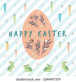 Big egg bright happy easter. Cute and bright graphic for brand who has fun and happy style. Suits for kids/children pattern.
