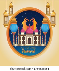 Gran fiesta de Eid islam mubarak