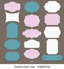 Big elegant frame set in vector.