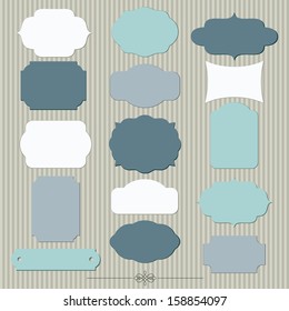 Big elegant frame set in vector.