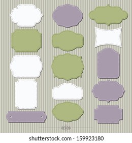 Big elegant frame set in vector. 