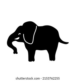 Big elephant animal vector image 