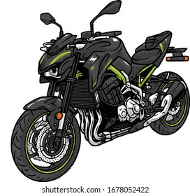 big engine motorcycle motorsport vector