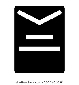 big envelope icon isolated sign symbol vector illustration - high quality black style vector icons
