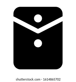 big envelope icon isolated sign symbol vector illustration - high quality black style vector icons
