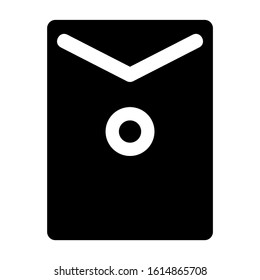 big envelope icon isolated sign symbol vector illustration - high quality black style vector icons
