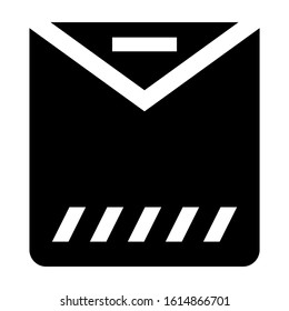 big envelope icon isolated sign symbol vector illustration - high quality black style vector icons
