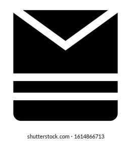 big envelope icon isolated sign symbol vector illustration - high quality black style vector icons
