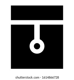 big envelope icon isolated sign symbol vector illustration - high quality black style vector icons
