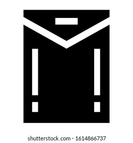 big envelope icon isolated sign symbol vector illustration - high quality black style vector icons
