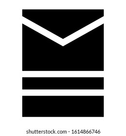 big envelope icon isolated sign symbol vector illustration - high quality black style vector icons
