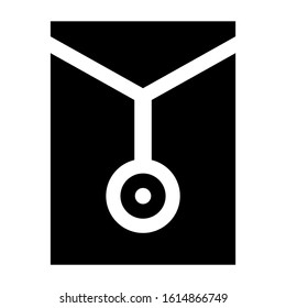 big envelope icon isolated sign symbol vector illustration - high quality black style vector icons
