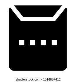 big envelope icon isolated sign symbol vector illustration - high quality black style vector icons
