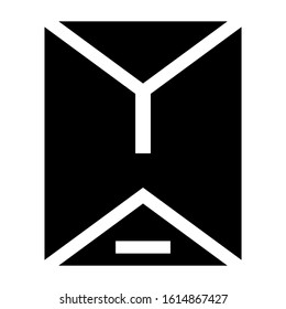 big envelope icon isolated sign symbol vector illustration - high quality black style vector icons
