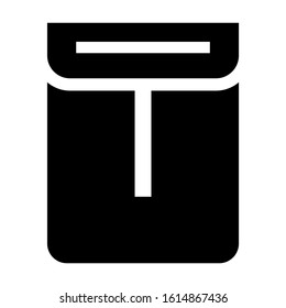 big envelope icon isolated sign symbol vector illustration - high quality black style vector icons
