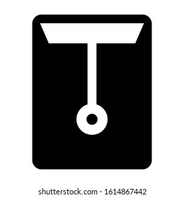 big envelope icon isolated sign symbol vector illustration - high quality black style vector icons
