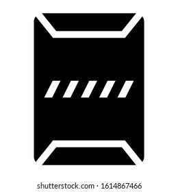 big envelope icon isolated sign symbol vector illustration - high quality black style vector icons
