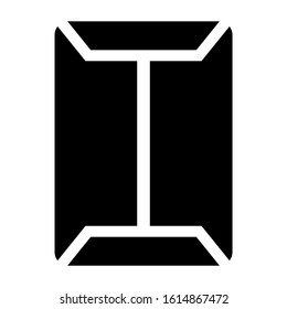 big envelope icon isolated sign symbol vector illustration - high quality black style vector icons

