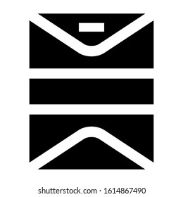 big envelope icon isolated sign symbol vector illustration - high quality black style vector icons
