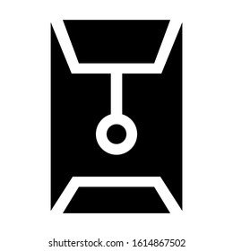 big envelope icon isolated sign symbol vector illustration - high quality black style vector icons
