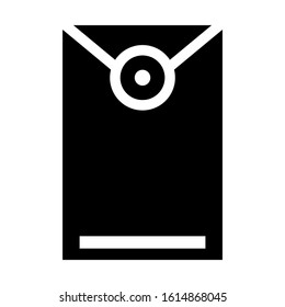 big envelope icon isolated sign symbol vector illustration - high quality black style vector icons
